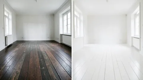 bielenie parkietu