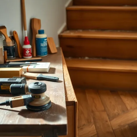 jak wyremontować stare drewniane schody