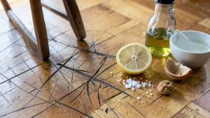 Porysowany parkiet domowe sposoby