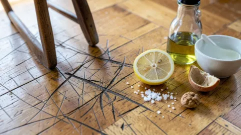 Porysowany parkiet domowe sposoby