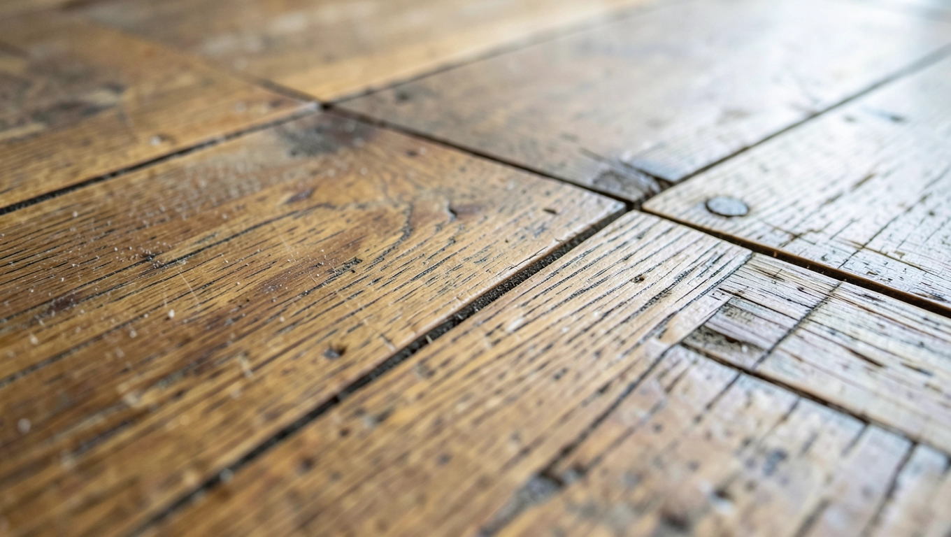 wypełnianie szczelin w parkiecie